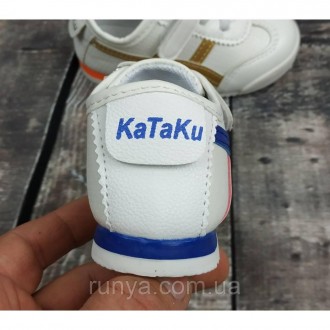 Белые детские кроссовки KaTaKu. Материал : PU- кожа , внутри текстиль. Подошва: . . фото 7