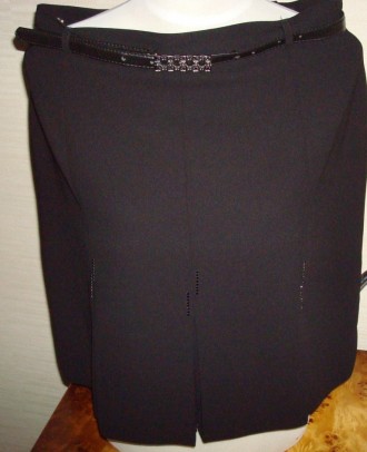 Стильная женская короткая юбка черного цвета, на подкладке, будет идеальным вари. . фото 8