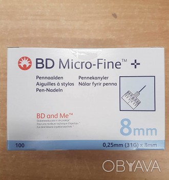 Иглы для шприц ручек BD Micro-Fine Plus предназначены для подкожного введения ин. . фото 1