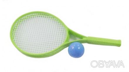 Детский набор для игры в теннис ТехноК: 2 ракетки, пластиковый мячик._Бренд: Тех. . фото 1