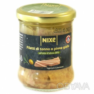 Nixe Filetti di Tonno a Pinne Gialle all olio di Oliva - філе тунця в пахучих ол. . фото 1