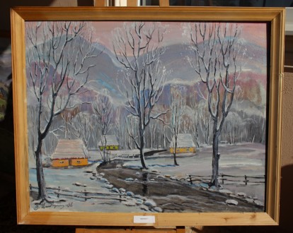 Зас. худ.укр. ЦИБЕРЕ В. раз. 80 х 100 см. х.м. 2006 г. Закарпатская школа. Зима. Ужгород. фото 1 Зас. худ.укр. ЦИБЕРЕ В. раз. 80 х 100 см. х.м. 2006 г. Закарпатская школа. Зима. Ужгород. фото 1