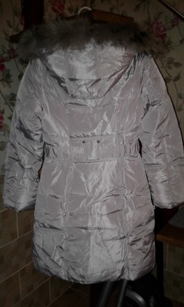 Пальто куртка зимова.
Розмір вказаний 158
Капюшон відстібається,мєх натуральни. . фото 4