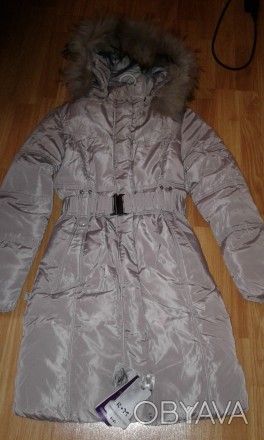 Пальто куртка зимова.
Розмір вказаний 158
Капюшон відстібається,мєх натуральни. . фото 1