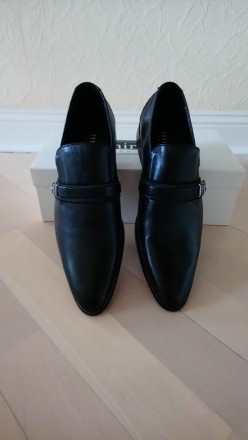 Туфли мужские, модельные, чёрные, кожа, размер 40. . фото 4