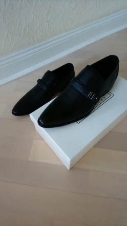 Туфли мужские, модельные, чёрные, кожа, размер 40. . фото 9