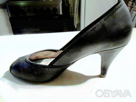 Предлагаются туфли черные мировой марки одежды и обуви ESPRIT (Англия), с открыт. . фото 1