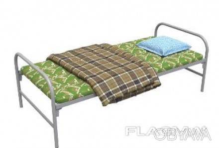 Кровать с ватным матрасом, подушкой и одеялом для рабочего 
В состав данного ко. . фото 1