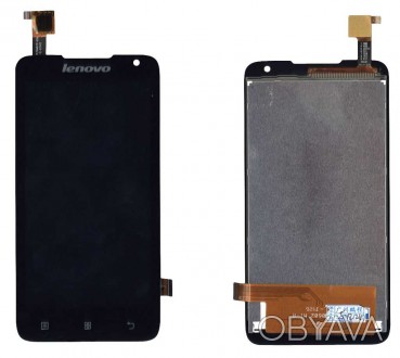 Матрица с тачскрином (модуль) для Lenovo IdeaPhone A526 черный. . фото 1