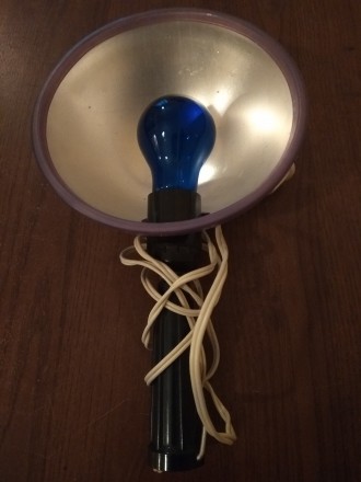 Синяя лампа Минина. Медицинский рефлектор. Для прогревания, особенно при заболев. . фото 2