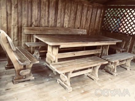 Комплект дерев'яної меблі. Комфорт, екслюзівність,натуральність, особливість - в. . фото 1