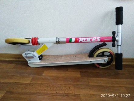 Продам детский-подростковый самокат ROCES с регулировкой высоты руля и тормозами. . фото 8