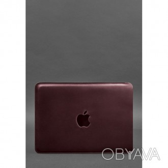 Кожаный чехол для MacBook Pro 13' выделяется плавностью линий и простотой дизайн. . фото 1