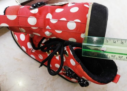 Демисезонные ботиночки для девочки, ТМ H&M с Минни Маус, размер указан 32, стель. . фото 5