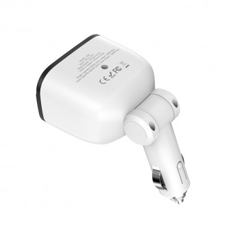 Опис

Автомобільний адаптер живлення Hoco Z28 - це USB зарядка для мобільних п. . фото 4