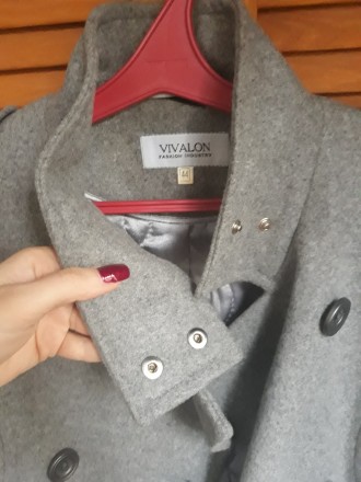 Продам теплое женское пальто из шерсти украинского производителя Vivalon . Разме. . фото 6