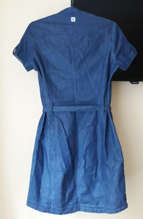 Продам женское легкое коттоновое платье-рубашку с пояском марки LOAP. Состояние . . фото 11