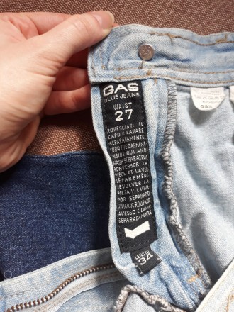 Продам стильные джинсы марки GAS в хорошем состоянии. Размер 27. Куплены были во. . фото 11