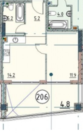 1-кімнатна квартира з ремонтом, в малоповерховому новому ЖК Простір на Морському. Приморский. фото 5