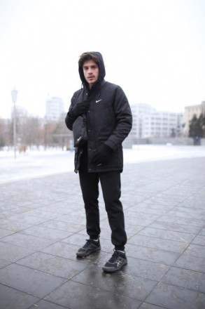 
 Зимняя мужская парка Найк (Nike):
- Температурный режим + 5 С -20 С;
- Верхний. . фото 10