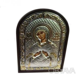 серебряная икона Семистрельная