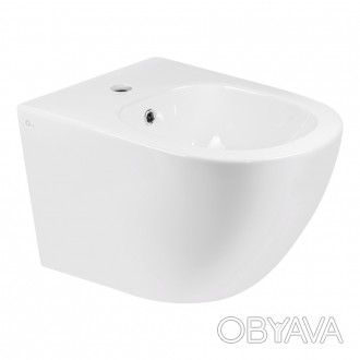 Підвісне біде Qtap Jay QT07555376W виготовлено з високоякісної кераміки в білому. . фото 1