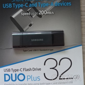 Двойная флешка Samsung Duo plus 32 GB Type-C + USB 3.1
 
 
Samsung оригинал
 
 
. . фото 1