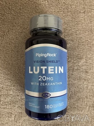 Вітаміни для очей лютеїн з зеаксантином 20 мг, 180 капсул (США) - унікальна форм. . фото 1
