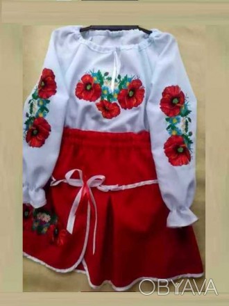 Вишиванка вышиванка девочке 8 - 9 лет блузка, юбка, костюм
Блузка - 200 грн. Ве. . фото 1