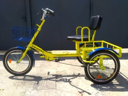 Велосипед трёхколёсный предназначен для перевозки тяжёлых, а так же габаритных г. . фото 2