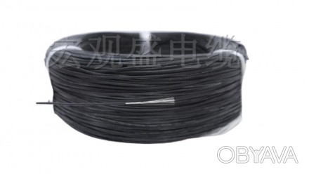 Силиконовый кабель высокотемпературный 3239 20AWG черный 0.5mm 3kV 1метр.. . фото 1