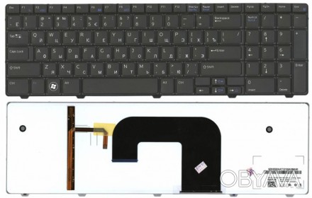 Клавиатура для ноутбука Dell Vostro (3700) Black, Light, RU. . фото 1