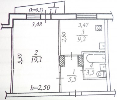 Продам 1 комнатную квартиру Победа 6!

- чешский проект, просторная квартира;
. . фото 3