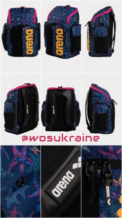 Просторный, удобный и стильный рюкзак Arena Spiky III Allover Backpack 45 разраб. . фото 6