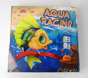 Настільна гра 30416 (укр) "Aqua racing", в кор-ці 33-32-4,5см /2/ Стратег Работа. . фото 1