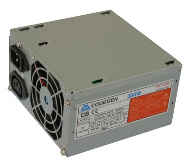 Характеристики: ATX12V 2.0, 300W, 80 mm fan. . фото 3