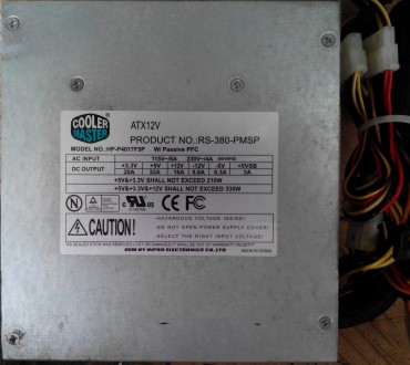 Характеристики: ATX12V 2.0, 380W, PFC, 80 mm fan. . фото 3