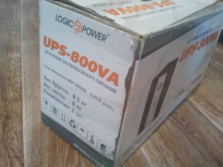 Продам источник бесперебойного питания Logic Power UPS-800VA LK-800USB с аккумул. . фото 4