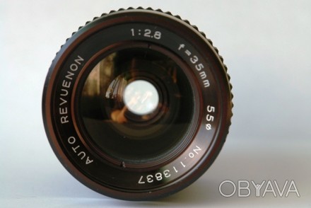 Продам мануальний об'єктив:
     Auto Revuenon 35 mm f/ 2.8, кріплення - М. . фото 1