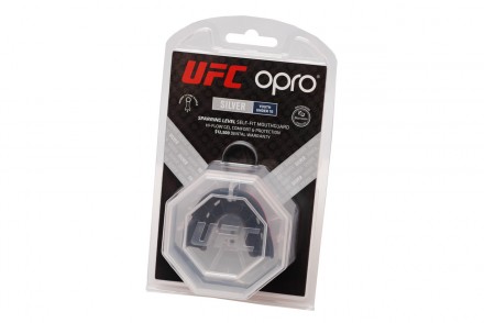  
Капа боксерская одночелюстная Opro Junior Silver Ufc Hologram Red-Black 
 
Дан. . фото 8