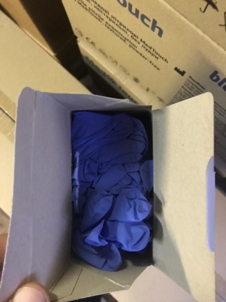 Синие нитриловые перчатки MedTouch - это одноразовые диагностические и защитные . . фото 5