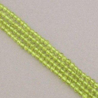 Заготовка для бус и браслетов Нитка из натурального камня Оливин 39 см. 4 мм. (Б. Киев. фото 1