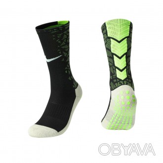 Тренировочные носки Nike (черный+салатовый)