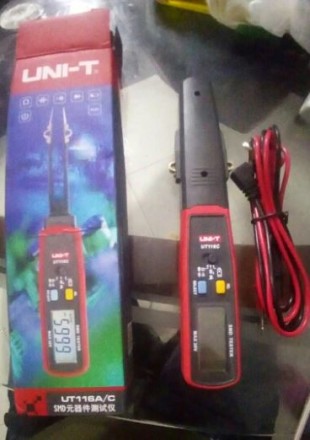 SMD тестер-пинцет мультиметр UNI-T UT116c, Новый.
позволяет измерять напряжение. . фото 6