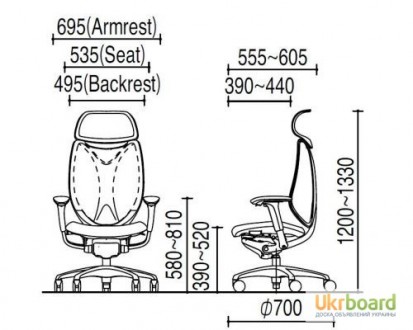 Купить Офисные Кресла OKAMURA - SABRINA Black-standart  от официального дилера O. . фото 3