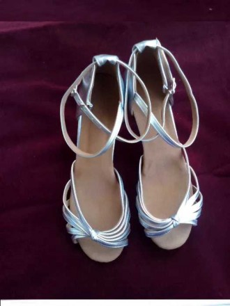 Туфли для бальных танцев размер 37 - 37,5 стелька 24,7 см.. . фото 3