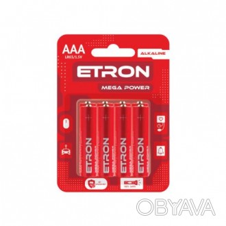 
Батарейка ETRON Mega Power AАА-LR03 Blister Alkaline 8 шт Продажа оптом и в роз. . фото 1