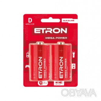 
Батарейка ETRON Mega Power D-LR20 Blister Alkaline 2 шт Продажа оптом и в розни. . фото 1