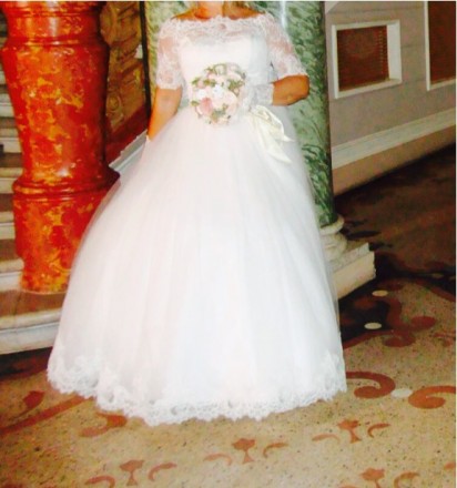 Продам очень красивое свадебное платье в идеальном состоянии, авторское, цвет бр. . фото 3