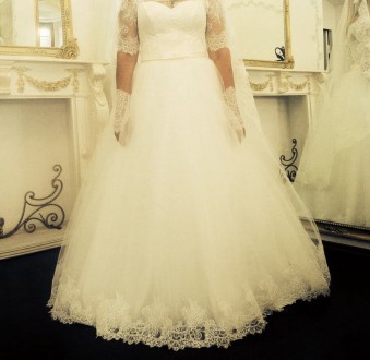 Продам очень красивое свадебное платье в идеальном состоянии, авторское, цвет бр. . фото 2